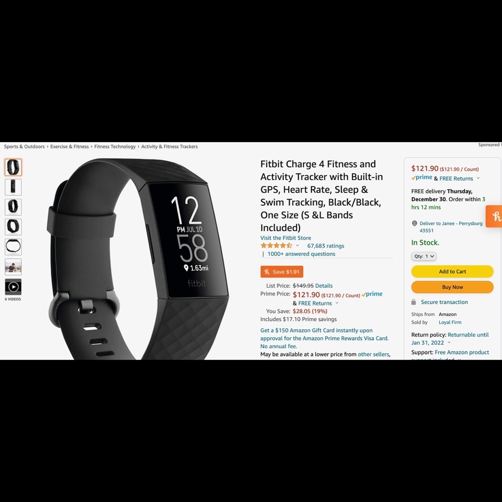 Fitbit Charge 4 + 17 bands